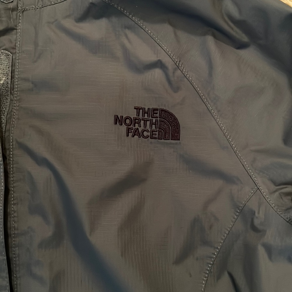Grey The North Face rain jacket